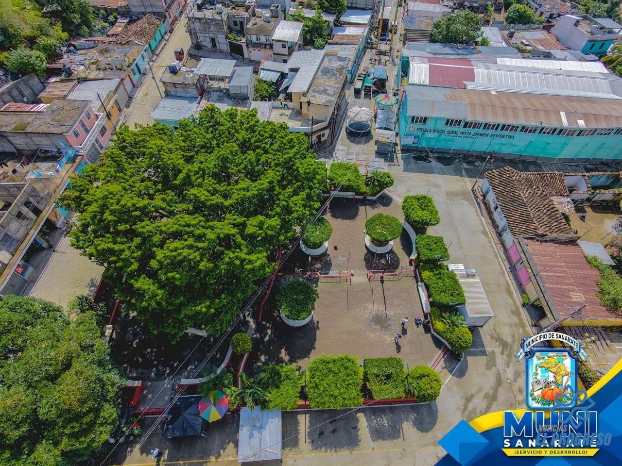Renovación del Parque Aldea San Miguel Conacaste: la Municipalidad de Sanarate impulsa el mantenimiento de espacios públicos